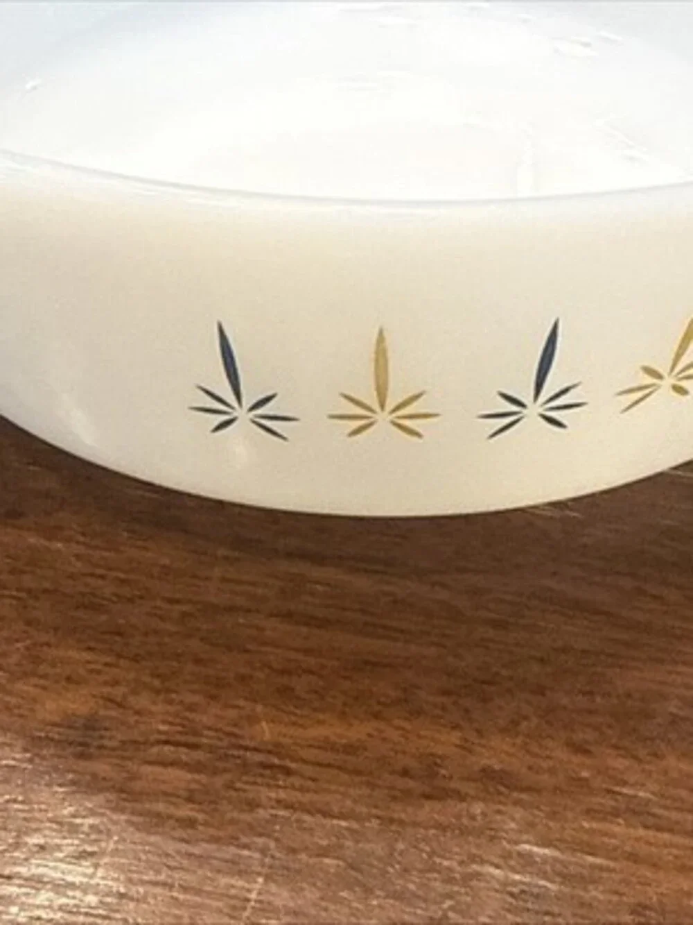 Anchor Hocking Fire King Candle Glow Casserole Dish 1 Qt Round Lid MCM Vintage
